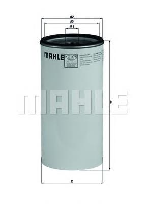 KC375D Mahle Original filtro combustible