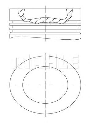 0039700 Mahle Original pistón completo para 1 cilindro, std