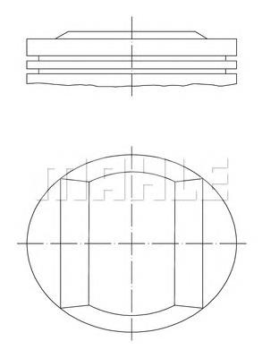 Pistón completo para 1 cilindro, STD A1110304318 Mercedes