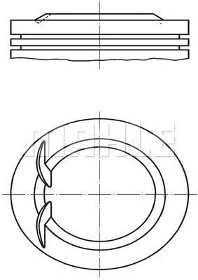  Pistón completo para 1 cilindro, STD para Volvo V40 VW