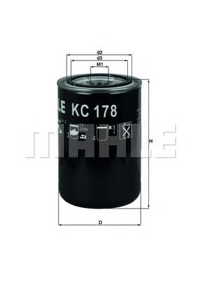 KC178 Mahle Original filtro combustible