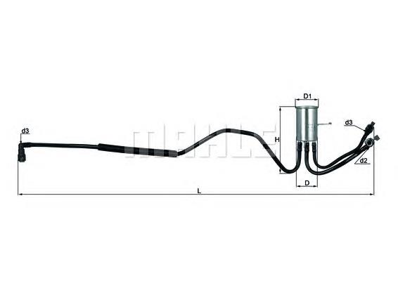 KL553 Mahle Original filtro combustible