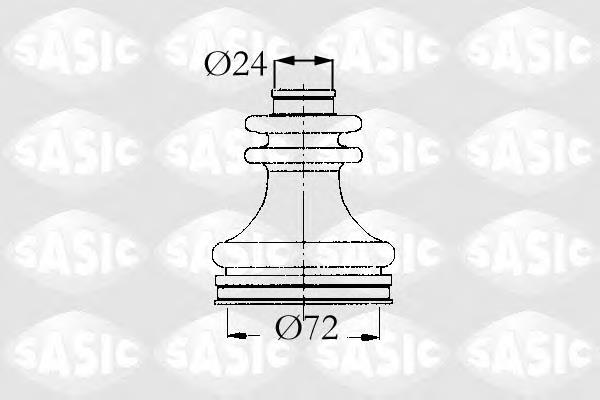 4003449 Sasic fuelle, árbol de transmisión delantero interior derecho