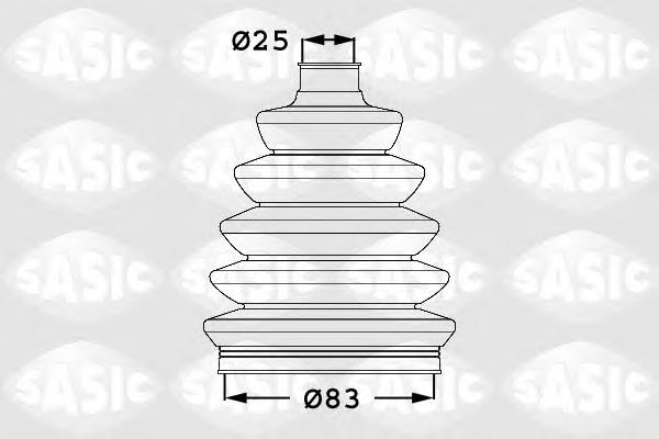 Fuelle, árbol de transmisión delantero exterior 92100310 General Motors