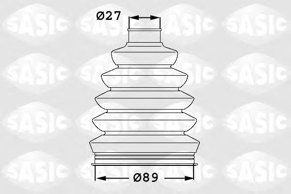 1906052 Sasic fuelle, árbol de transmisión delantero exterior