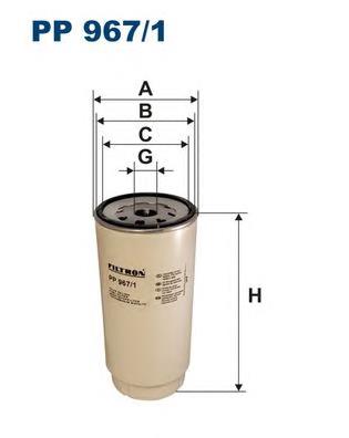 PP9671 Filtron filtro combustible