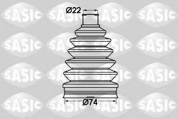 1904008 Sasic fuelle, árbol de transmisión delantero exterior