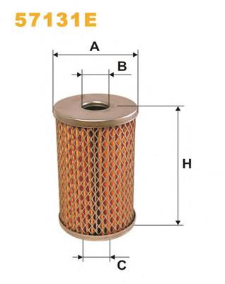 57131E WIX filtro hidráulico, dirección