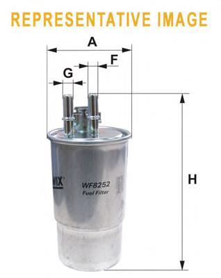 WF8252 WIX filtro combustible