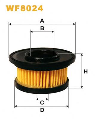 Filtro combustible WF8024 WIX