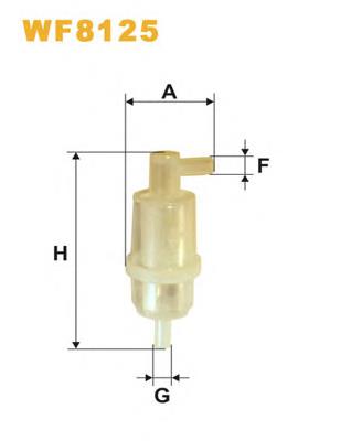 WF8125 WIX filtro combustible