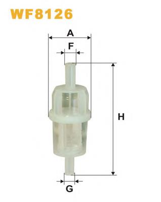 WF8126 WIX filtro combustible