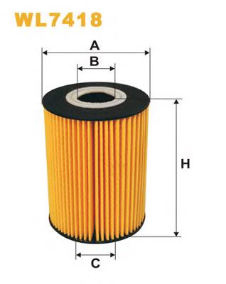 WL7418 WIX filtro de aceite