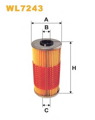 WL7243 WIX filtro de aceite