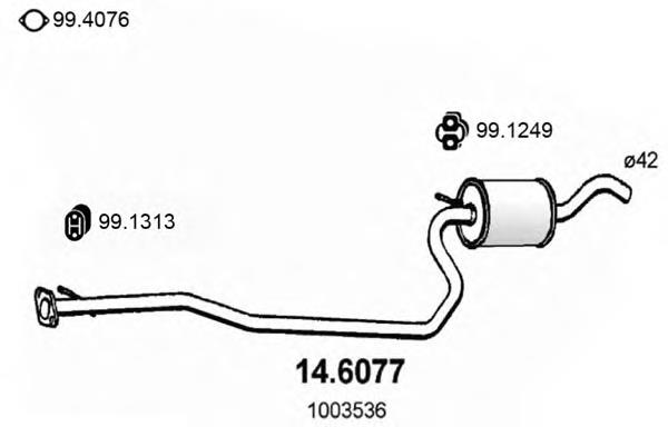 14.6077 Asso silenciador del medio