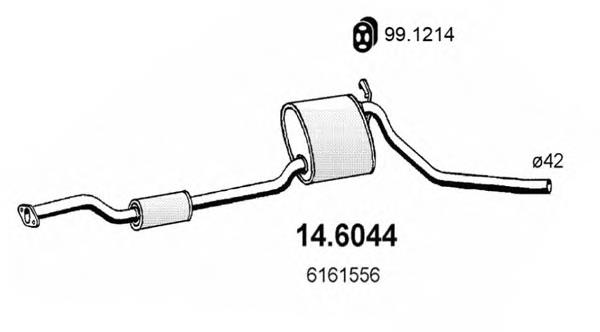 14.6044 Asso silenciador del medio