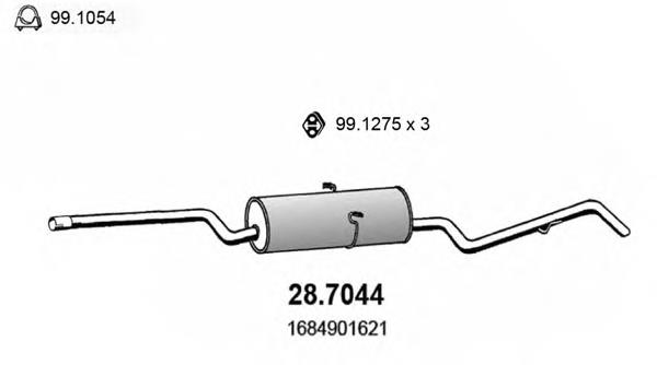 28.7044 Asso silenciador posterior