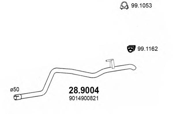 28.9004 Asso silenciador posterior