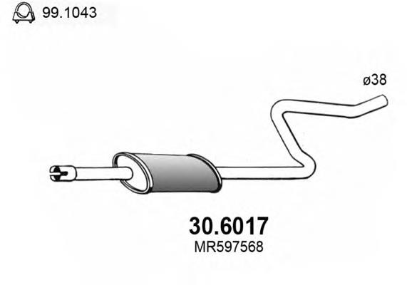 30.6017 Asso silenciador del medio