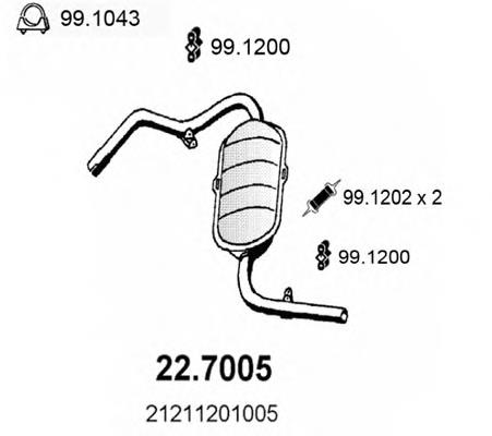 FP 4107 G32 Polmostrow silenciador posterior