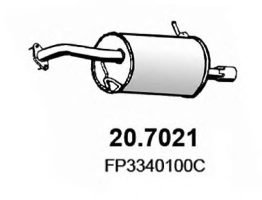 Silenciador posterior 207021 Asso