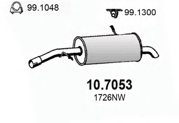 10.7053 Asso silenciador posterior