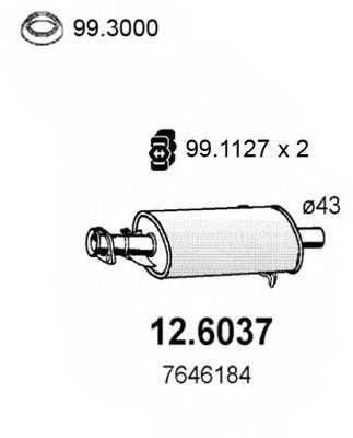 12.6037 Asso silenciador del medio