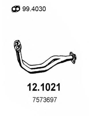 7573697 Fiat/Alfa/Lancia tubo de admisión del silenciador de escape delantero