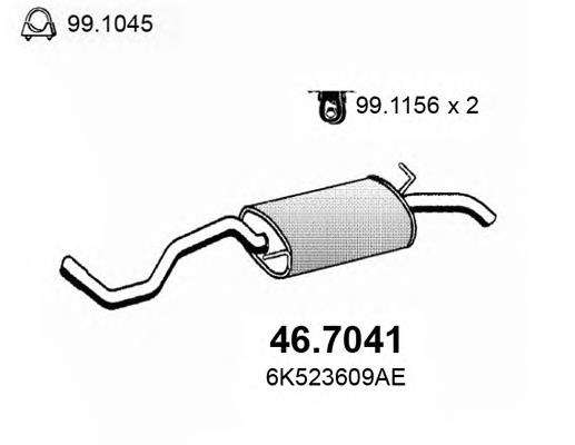  Silenciador posterior para Seat Cordoba 6K5