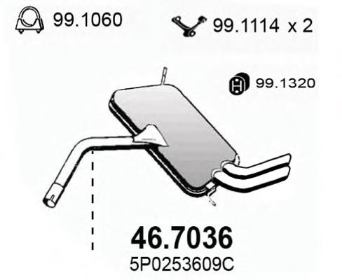 46.7036 Asso silenciador del medio