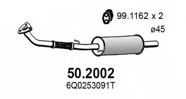 50.2002 Asso silenciador posterior