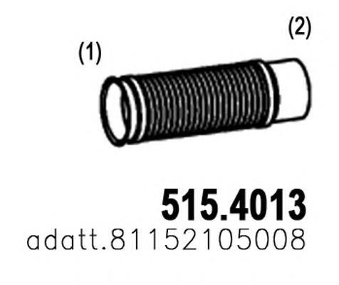 515.4013 Asso chapa ondulada del silenciador