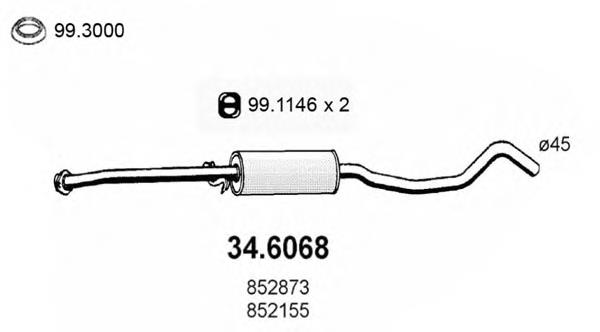 34.6068 Asso silenciador del medio