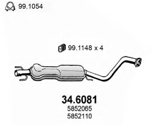 34.6081 Asso silenciador del medio