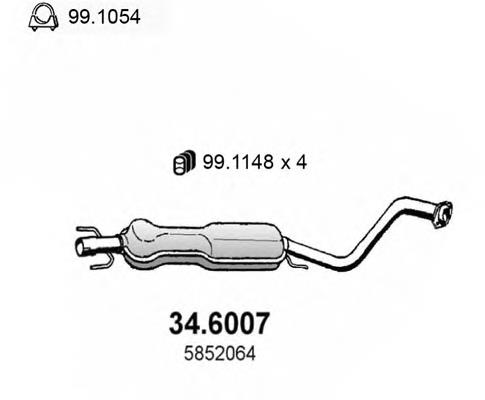 34.6007 Asso silenciador del medio
