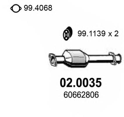  Catalizador para Alfa Romeo 166 936