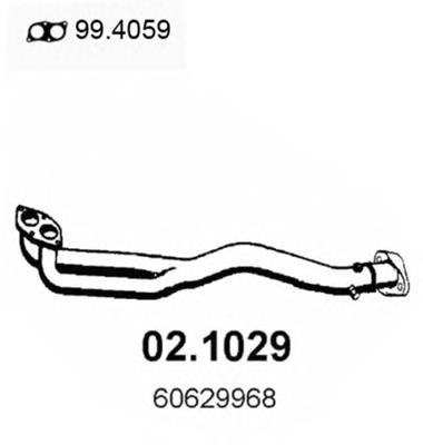 71747777 Fiat/Alfa/Lancia tubo de admisión del silenciador de escape delantero