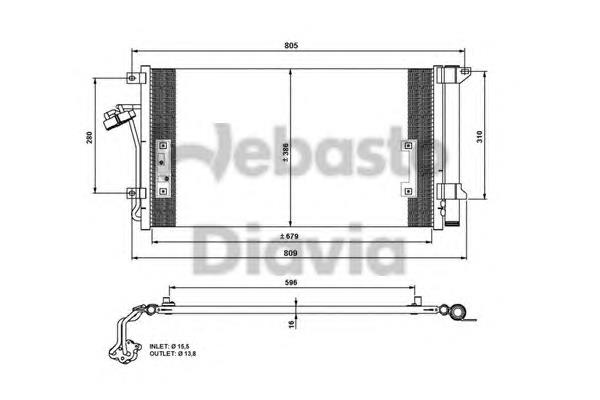 82D0225618A Webasto condensador aire acondicionado