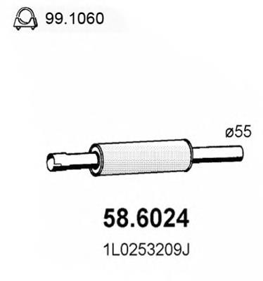 58.6024 Asso silenciador delantero