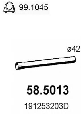 58.5013 Asso silenciador delantero