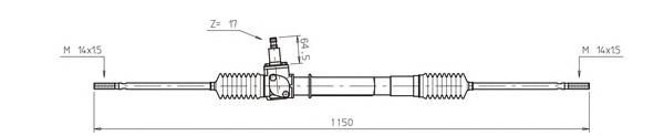 Cremallera de dirección 82348991 Fiat/Alfa/Lancia