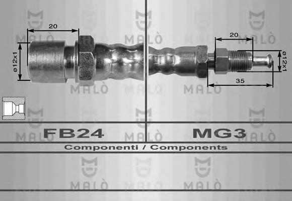  Tubo flexible de embrague para Lancia Thema 834