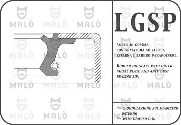 767PTF Akron Malo anillo retén, cigüeñal frontal