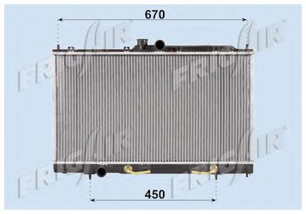 01163030 Frig AIR radiador refrigeración del motor