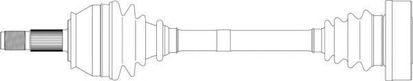  Árbol de transmisión delantero para Alfa Romeo 164 164