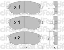 822-404-0 Cifam pastillas de freno delanteras