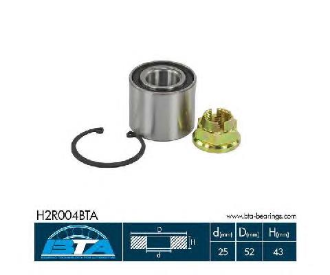 H2R004BTA BTA cojinete de rueda trasero