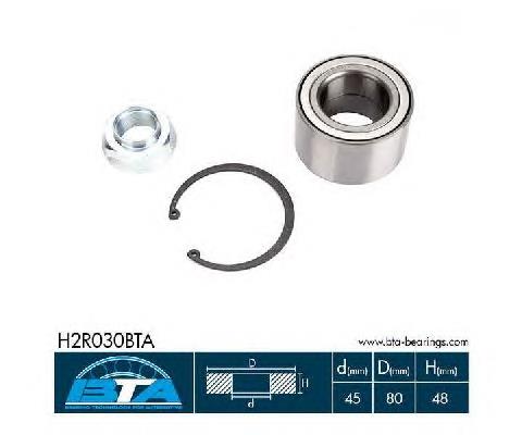 H2R030BTA BTA cojinete de rueda trasero