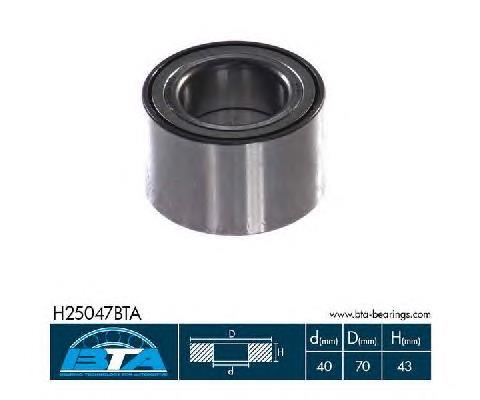 H25047BTA BTA cojinete de rueda trasero