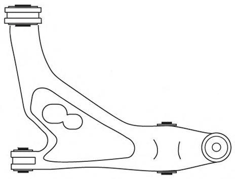 3060 Frap barra oscilante, suspensión de ruedas delantera, inferior izquierda